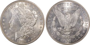 1880-O $1 VAM 63 Checkmark MS63