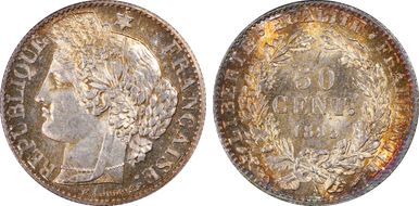 1895-A 50C Gad-419a F-189 MS66