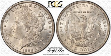 1888-O $1 VAM 24 Oval O MS61