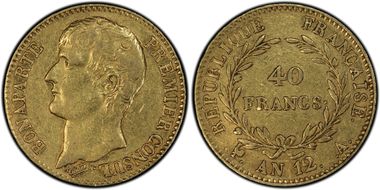 AN 12-A (1803) 40 Fr Gad-1080 Grènetis 100/100 F-536 XF45