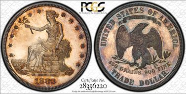 1883 T$1 Trade PR64+