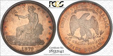1879 T$1 Trade PR63