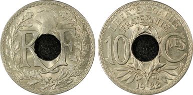 1922 10C Gad-286 F-138 Poissy MS65