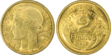 1938 2 Fr Gad-535 F-268 MS65