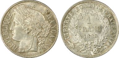 1888-A 1 Fr Gad-465a F-216 MS64