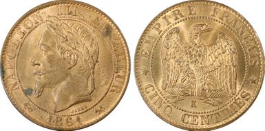 1861-K 5C Gad-155 F-117 MS63RB