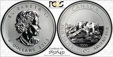 2013 $8 Polar Bear SP65