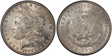 1888 $1 VAM 16A Doubled Reverse MS62