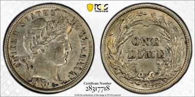 1901-O 10C AU55
