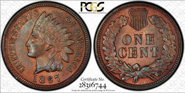 1897 1C MPD FS-401, S-1 MS64BN