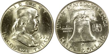 1959 50C "Goiter" FS-402 MS64FBL