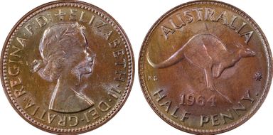 1964 Y. (p) 1/2D MS65RB