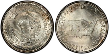 1952 50C Washington-Carver MS66+