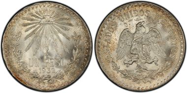 1932-M Peso KM-455 MS67+