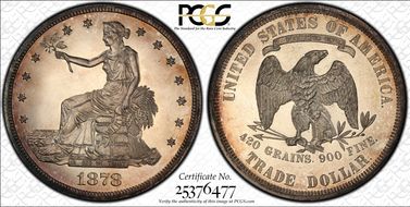 1878 T$1 Trade PR64CAM