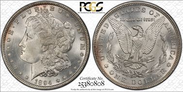 1894 $1 MS64+