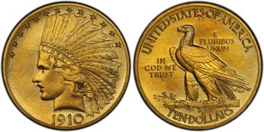 1910 $10 PR67