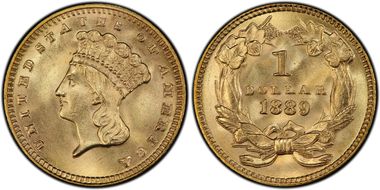 1889 G$1 MS67