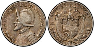 1931 1/4 B KM-11.1 Ag XF40