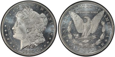 1885 $1 MS64DMPL
