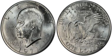 1971-S $1 Silver MS64