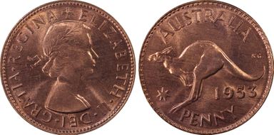 1953 (m) 1D MS64RD