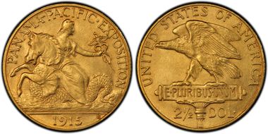 1915-S $2.50 Panama-Pacific MS64