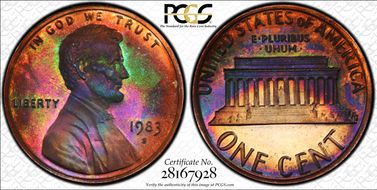 1983-S 1C PR65BN