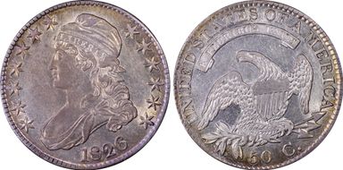 1826 50C O-118a AU55