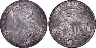 1826 50C O-120a AU58