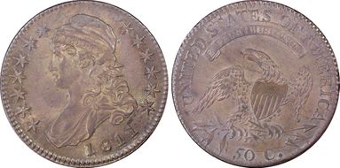 1811 50C O-107 AU58