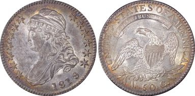 1819/8 50C O-103a AU58