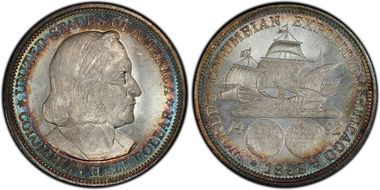 1892 50C Columbian MS67