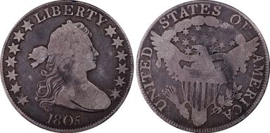 1805 50C Overton 107 VG8