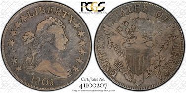 1805 50C Overton 110 VF25