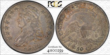 1809 50C Overton 108a XXX Edge XF40