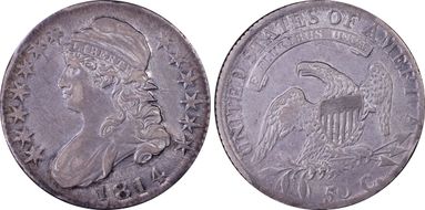 1814 50C Overton 107a XF45