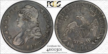 1817 50C O-106a Single Leaf N1