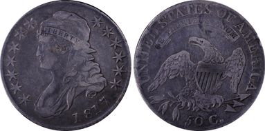 1817 50C O-106a, Single Leaf N1