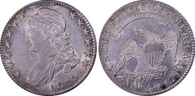 1819 50C Overton 109 AU53