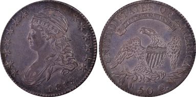 1819 50C Overton 111 AU50