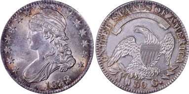1832 50C O-117 MS62