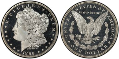 1896 $1 PR68DCAM