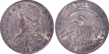 1829 50C O-110a AU58