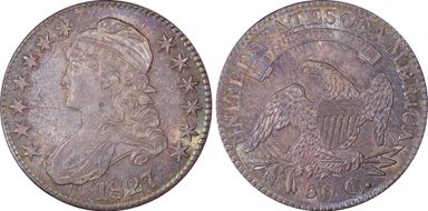 1827 50C O-108a MS63