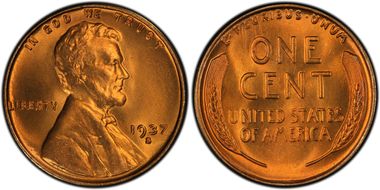 1937-S 1C MS67+ RD