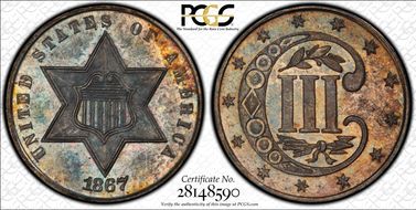 1867 3CS MS65