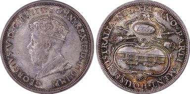 1927(m) Florin Canberra  KM-31 MS65