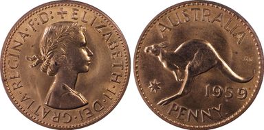 1959 Y. (p) 1D PR65RD