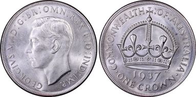 1937 Crown KM-34  Ag MS63